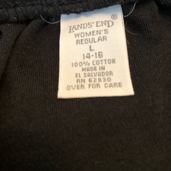 Women's Lands' End Black Skirt - Picture 2 of 2
